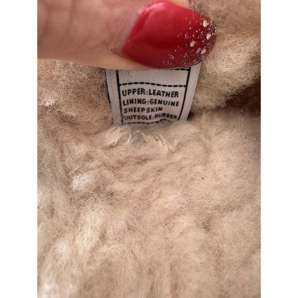 UGG Australia Shearling Clogs Womens 10 Plum Suede Wood Sole Slip On Fur Lined - Picture 12 of 16